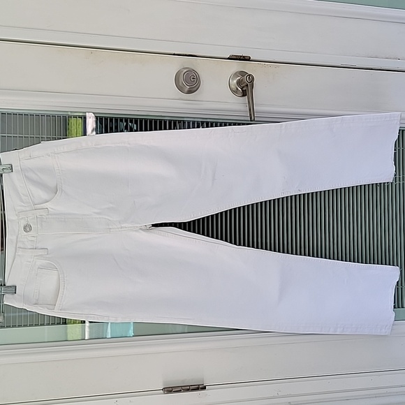 Re/Done Denim - Re/Done 70s Ultra High Rise Stove Pipe Jeans in Vintage White Sz 26 Button Fly